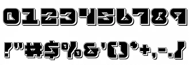 Replicant Punch Font OTHER CHARS