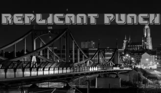 Replicant Punch Font examples