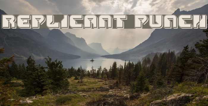 Replicant Punch Font examples