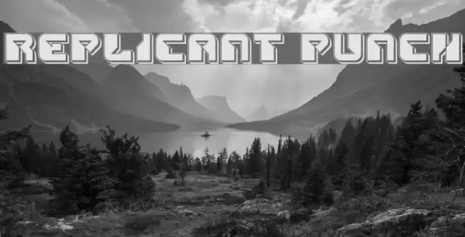 Replicant Punch Font examples