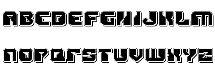 Replicant Punch Font LOWERCASE