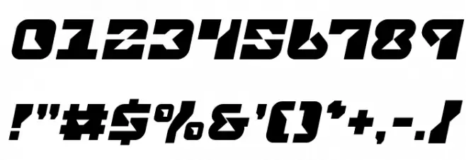 Replicant Semi-Italic Font OTHER CHARS