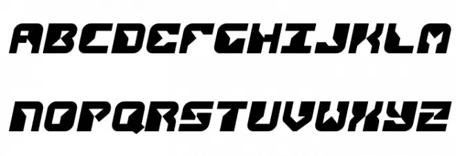 Replicant Semi-Italic Schriftart Groß