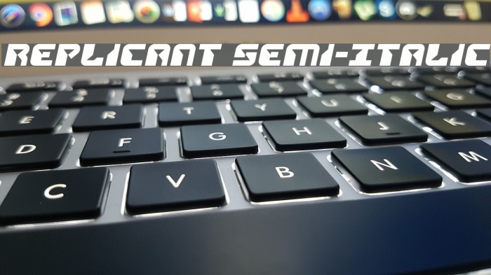 Replicant Semi-Italic Example 1