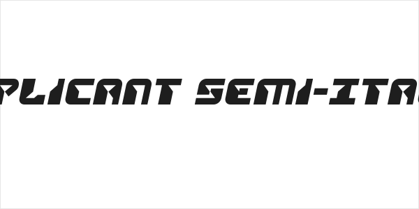 Replicant Semi-Italic Logo
