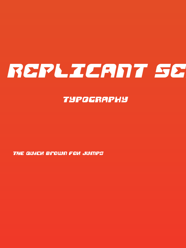 Replicant Semi-Italic Poster