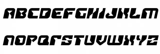 Replicant Semi-Italic फ़ॉन्ट लोअरकेस