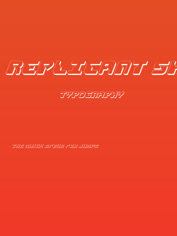 Replicant Shadow Italic Poster