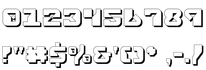 Replicant Shadow Font OTHER CHARS