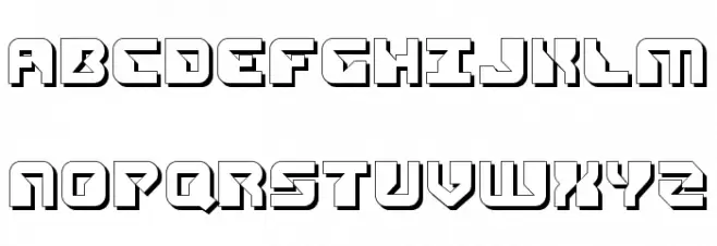 Replicant Shadow Шрифта ВЕРХНИЙ