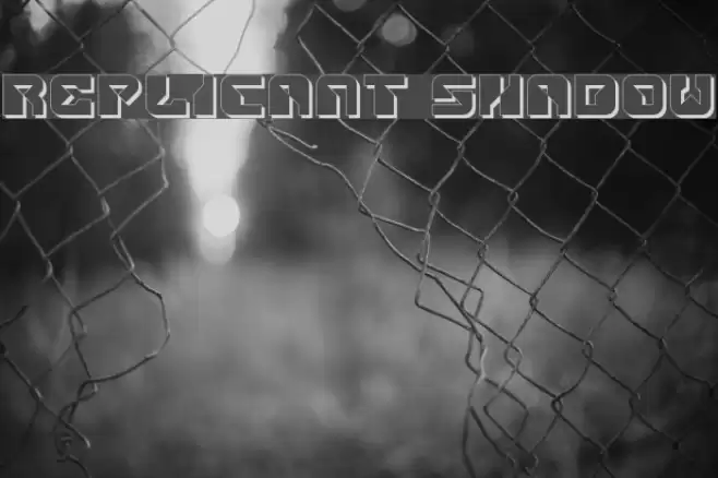 Replicant Shadow Font examples
