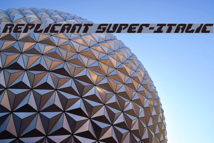 Replicant Super-Italic Example 3