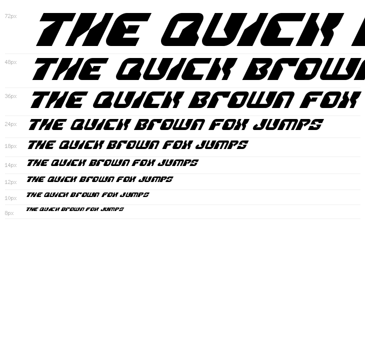 Replicant Super-Italic Waterfall