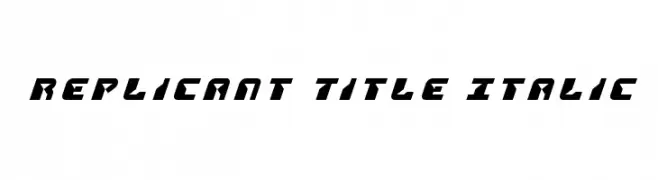 Replicant Title Italic 