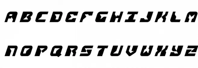 Replicant Title Italic 字体 大写