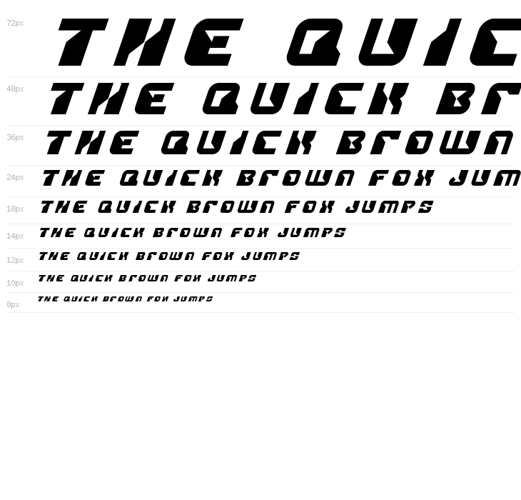 Replicant Title Italic Waterfall