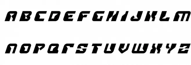 Replicant Title Italic Шрифта строчной