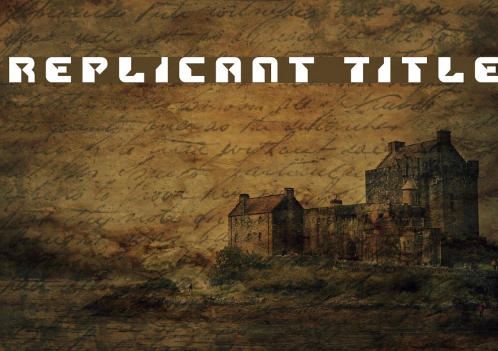 Replicant Title Font examples