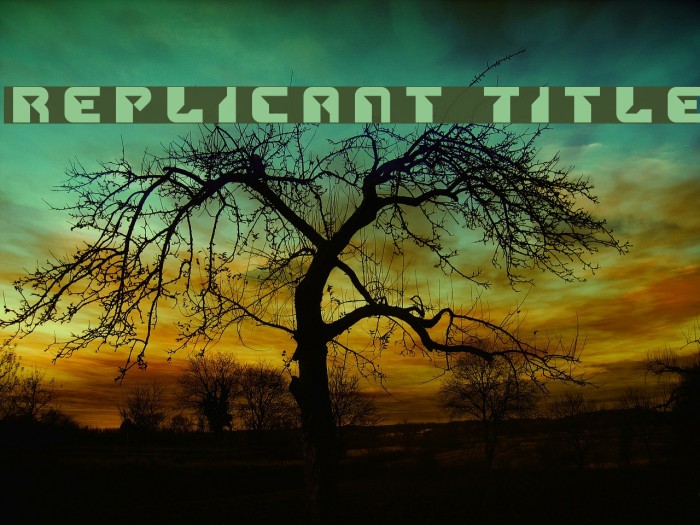 Replicant Title Font examples