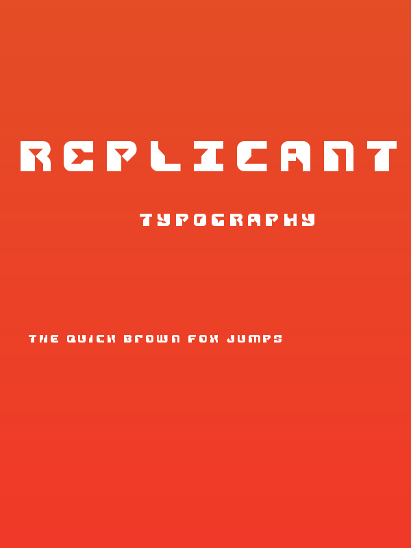 Replicant Title Poster