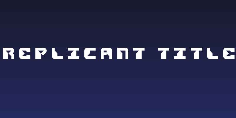 Replicant Title Social Header