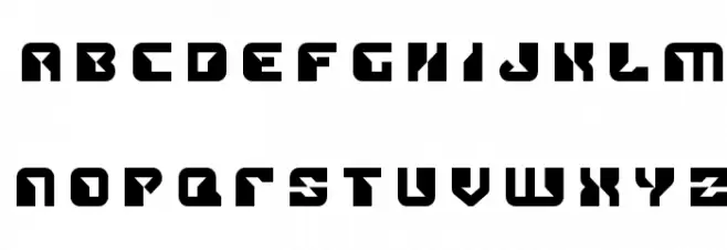 Replicant Title फ़ॉन्ट लोअरकेस