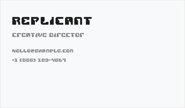 Replicant Business Card