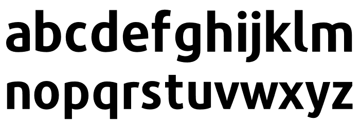 Repo-Bold Font LOWERCASE