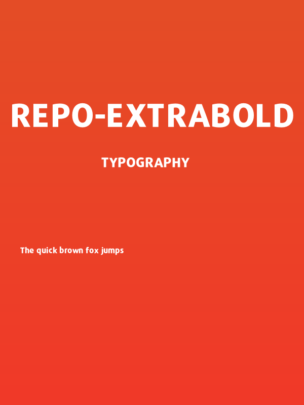 Repo-ExtraBold Poster