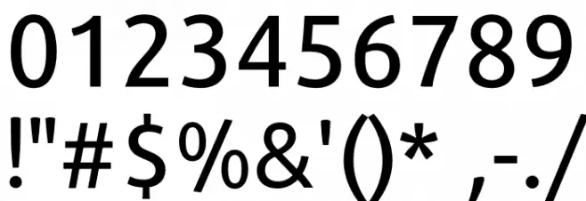 Repo-Medium Font OTHER CHARS