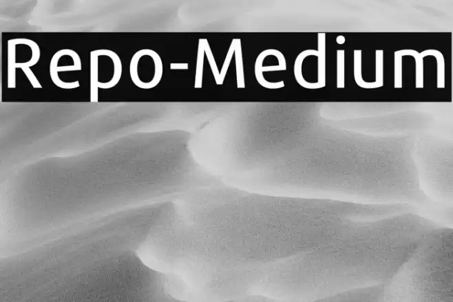 Repo-Medium Font examples