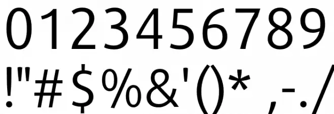 Repo Font OTHER CHARS