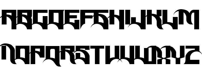 Reposed Font LOWERCASE