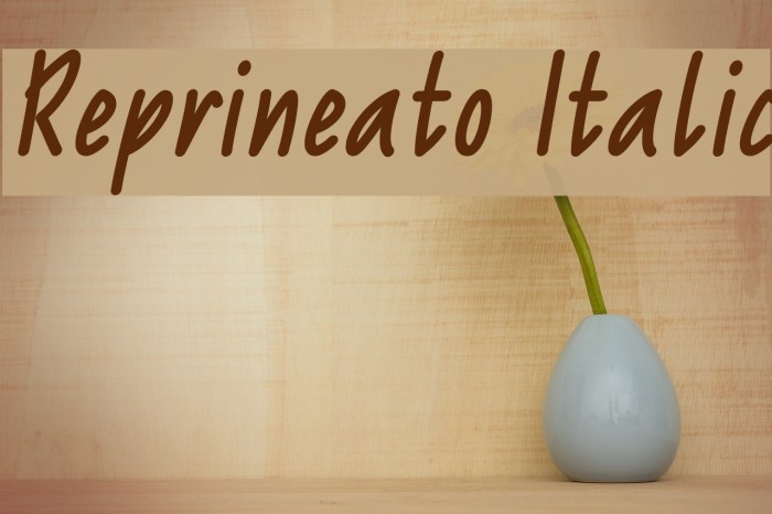 Reprineato Italic Font examples