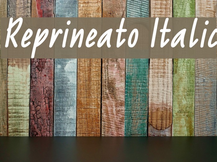 Reprineato Italic Font examples