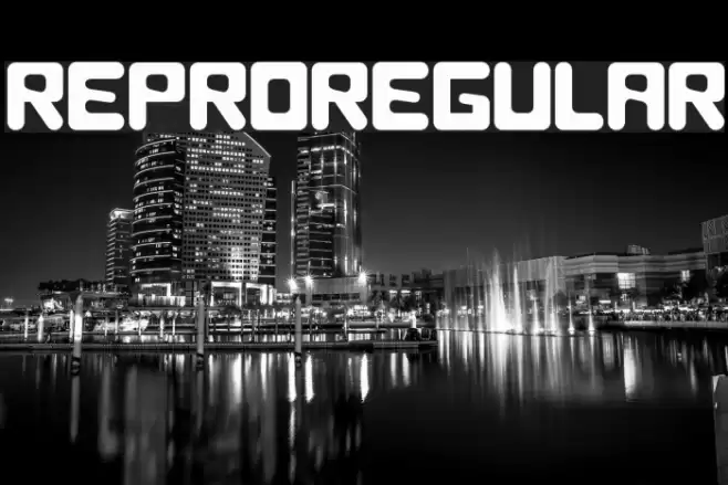 Repro89-Regular Font examples