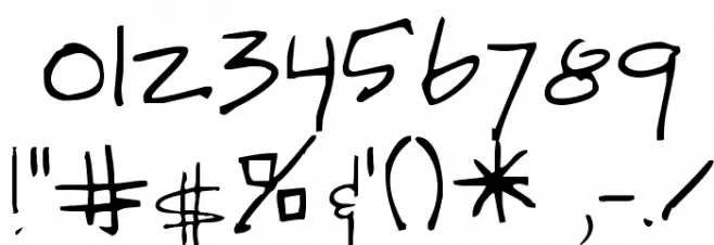 Reprobate Font OTHER CHARS