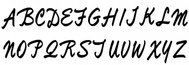 ReproxScript 字体 大写