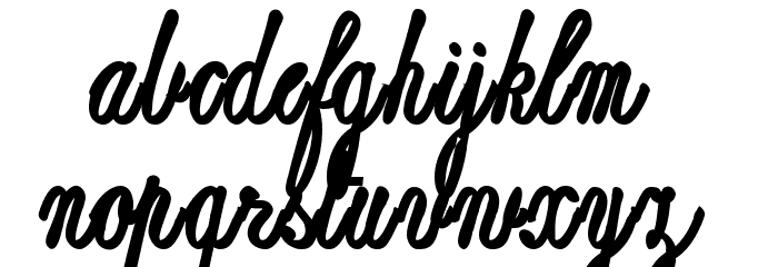 ReproxScript Font LOWERCASE