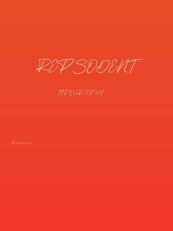 Repsodent Poster