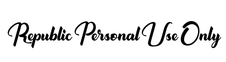 Republic Personal Use Only لخطوط تنزيل