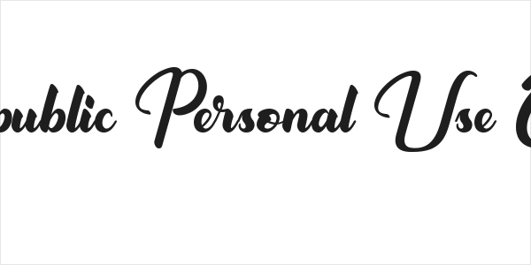Republic Personal Use Only Logo