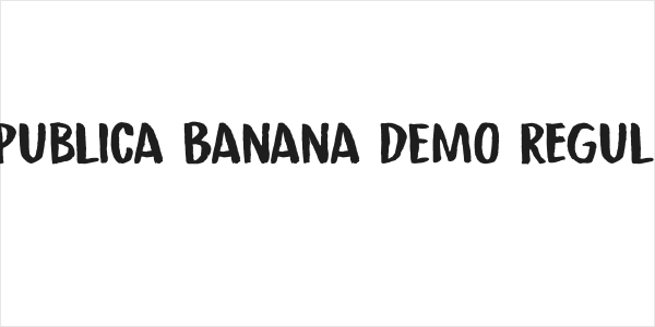 Republica Banana DEMO Regular Logo