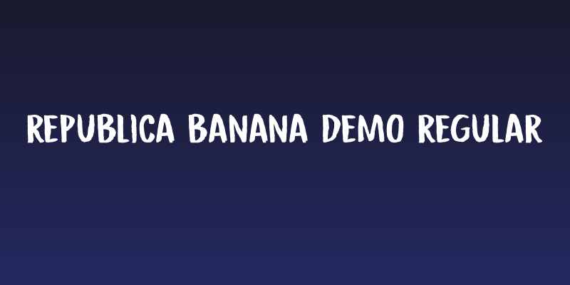 Republica Banana DEMO Regular Social Header