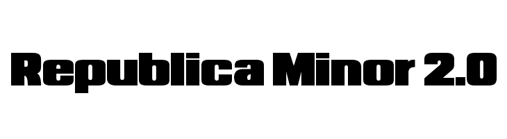 Republica Minor 2.0 Font