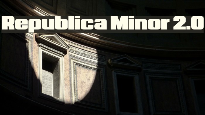 Republica Minor 2.0 Font examples