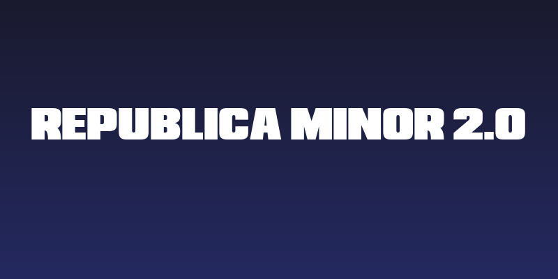 Republica Minor 2.0 Social Header