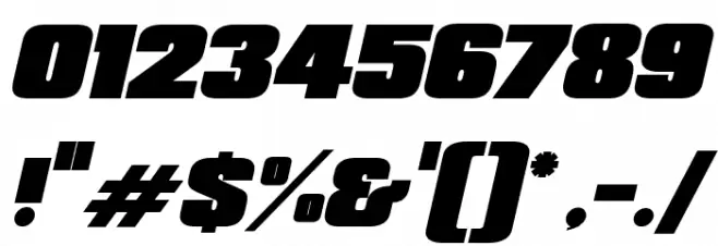 Republica Minor Bold Italic Font OTHER CHARS