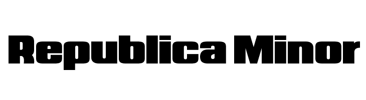 Republica Minor Font