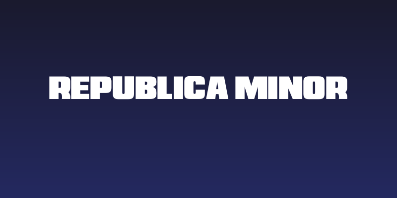 Republica Minor Social Header